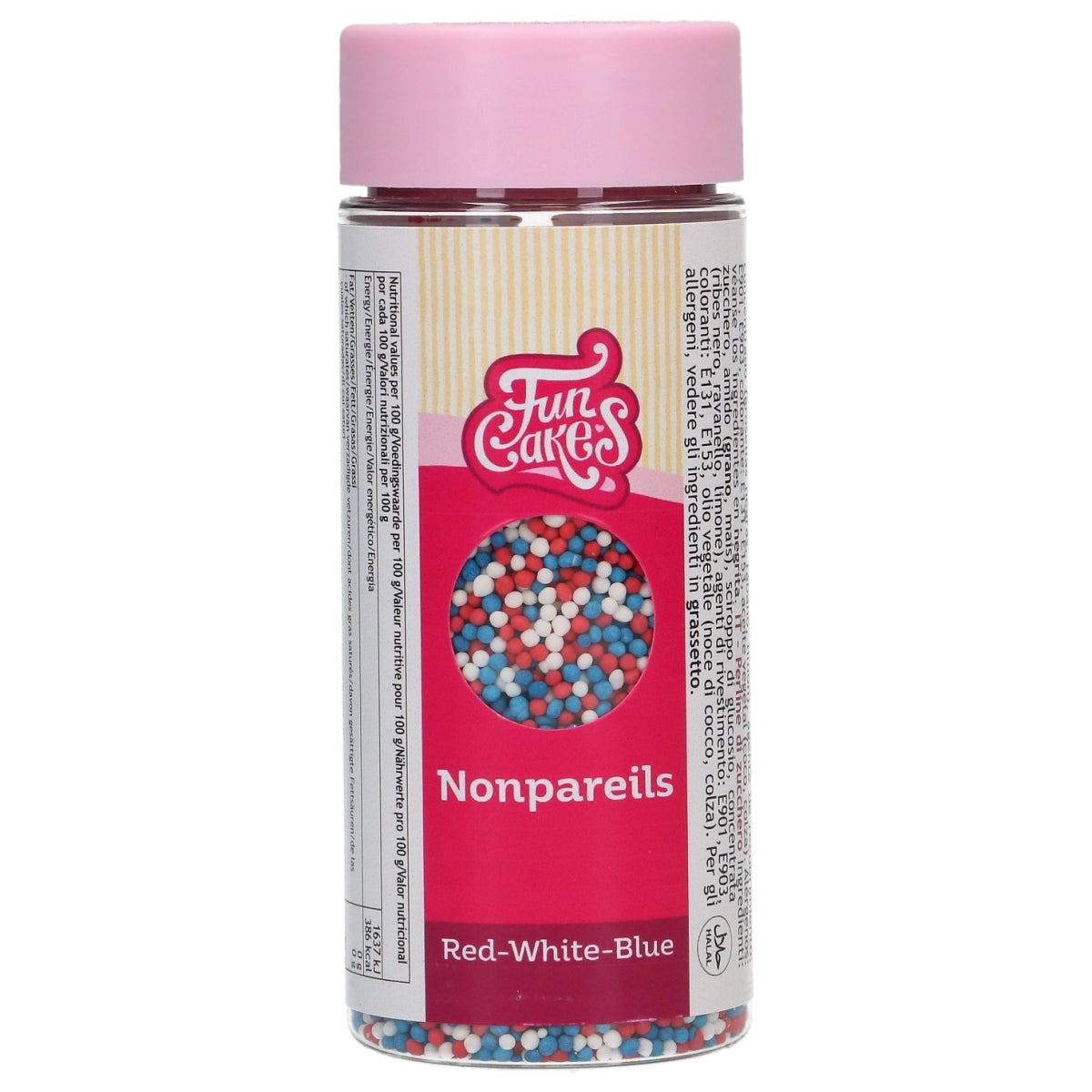 FunCakes Nonpareils Red-White-Blue 80 g