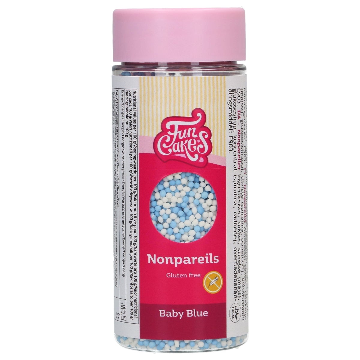 FunCakes Glutenvrije Nonpareils Baby Blue Mix 80 g