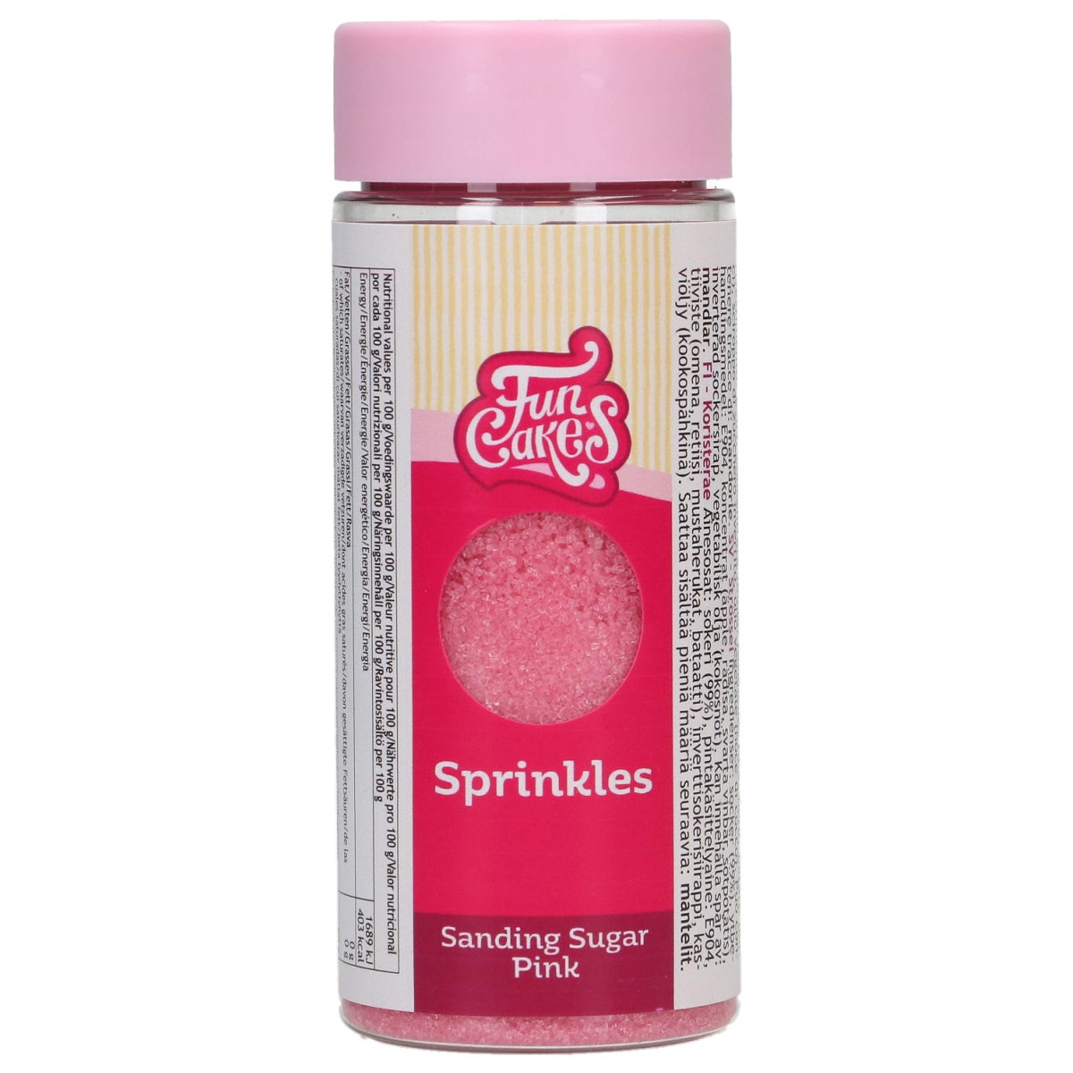 FunCakes Sanding Sugar Roze 80g