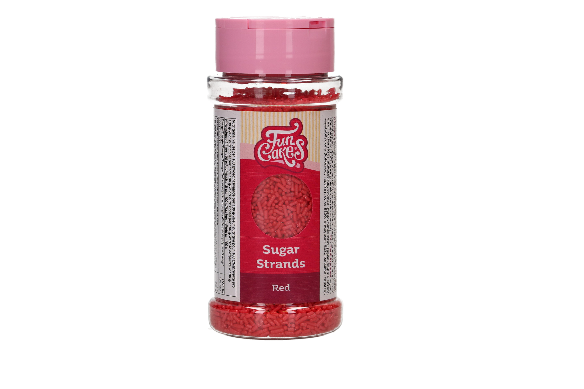 FunCakes Sugar Strands Rood 80 g