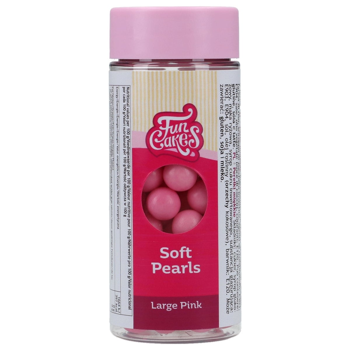 FunCakes Soft Pearls Roze 10mm 70g