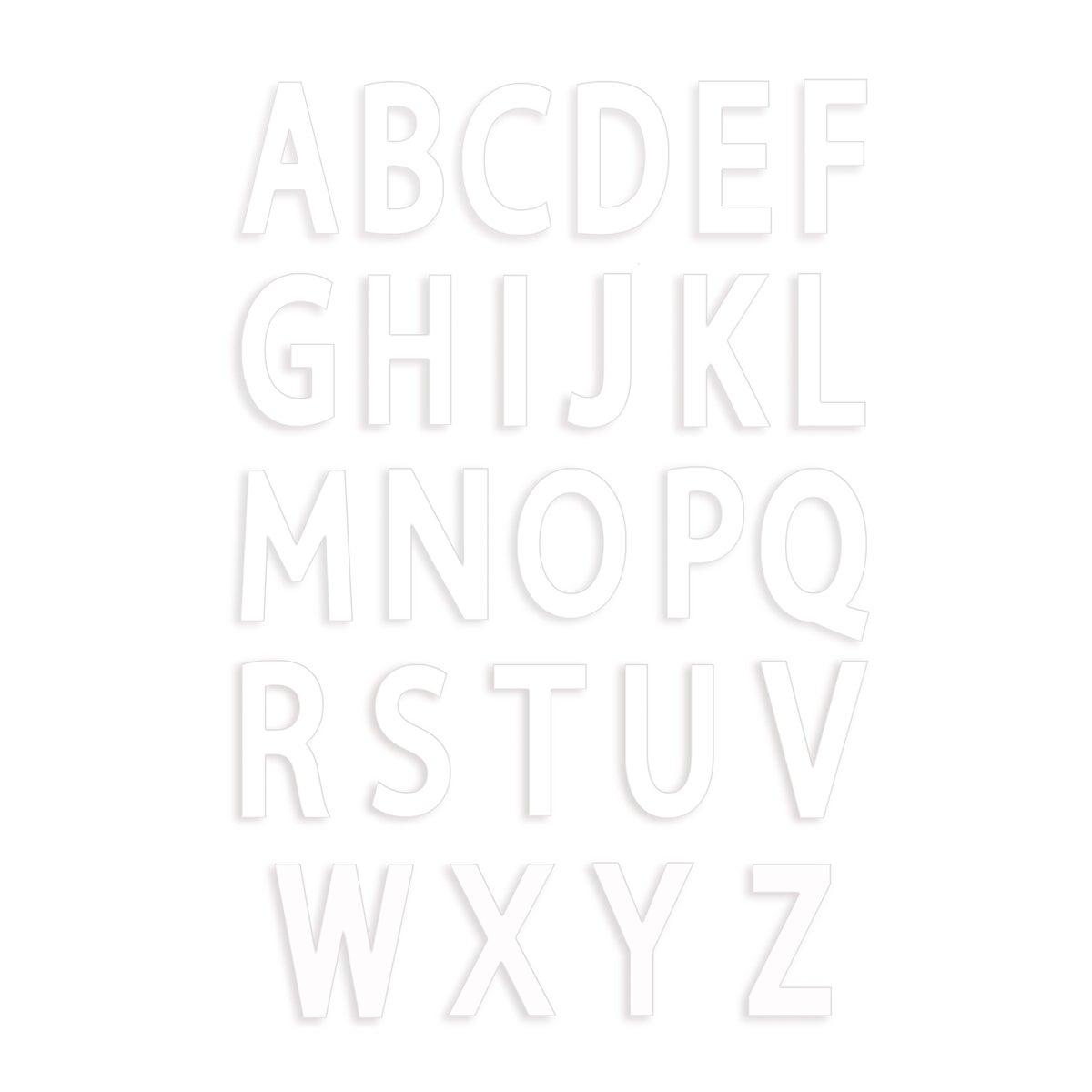 Scrapcooking Cookie Cake Template Letters Set/26