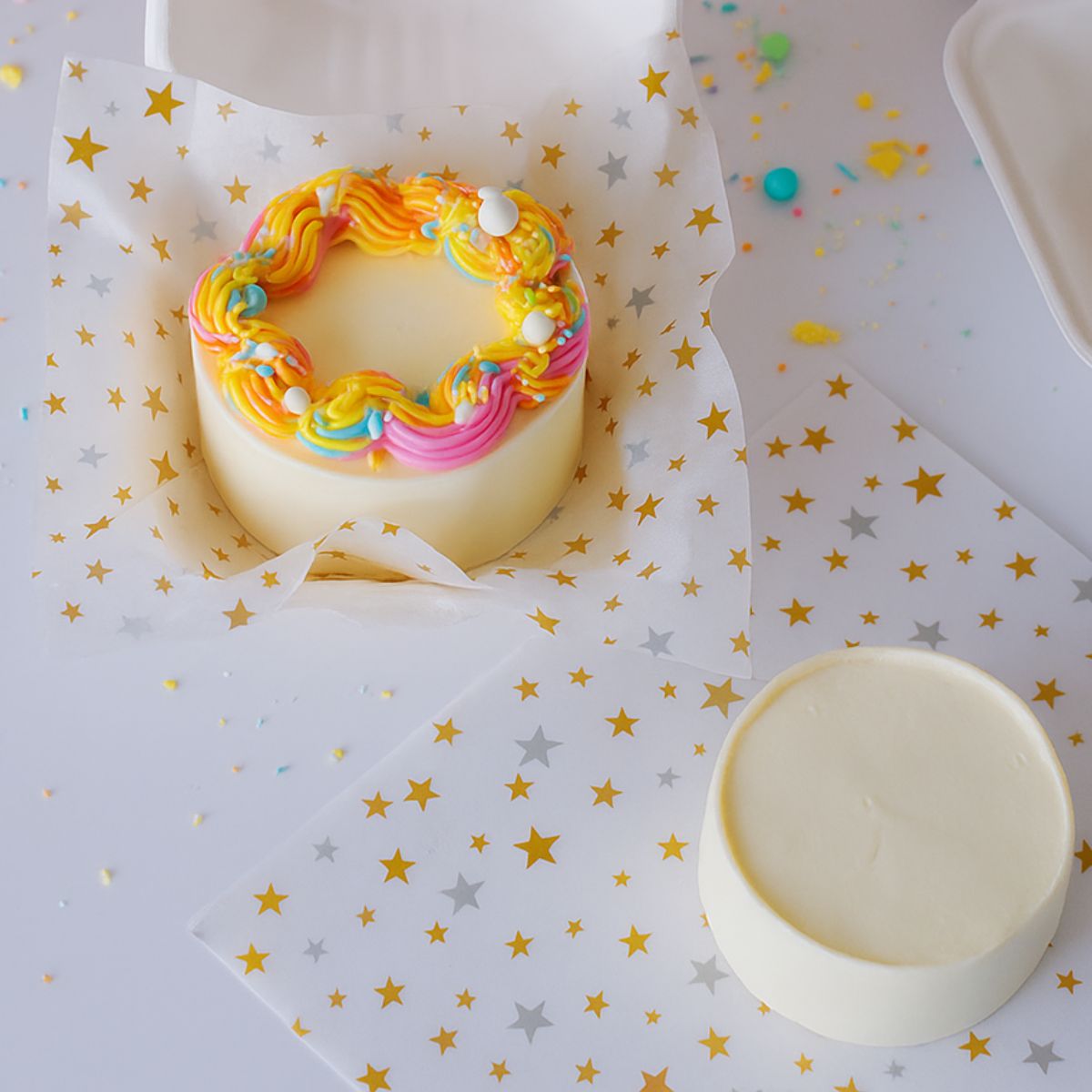 Simply Making Bento Box Vellen Goud Zilver Sterren 25x25 cm pk/50