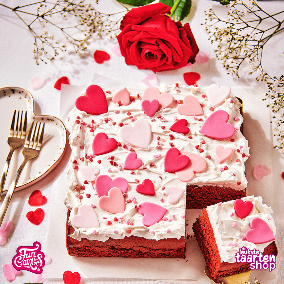 Valentijn Sheet Cake