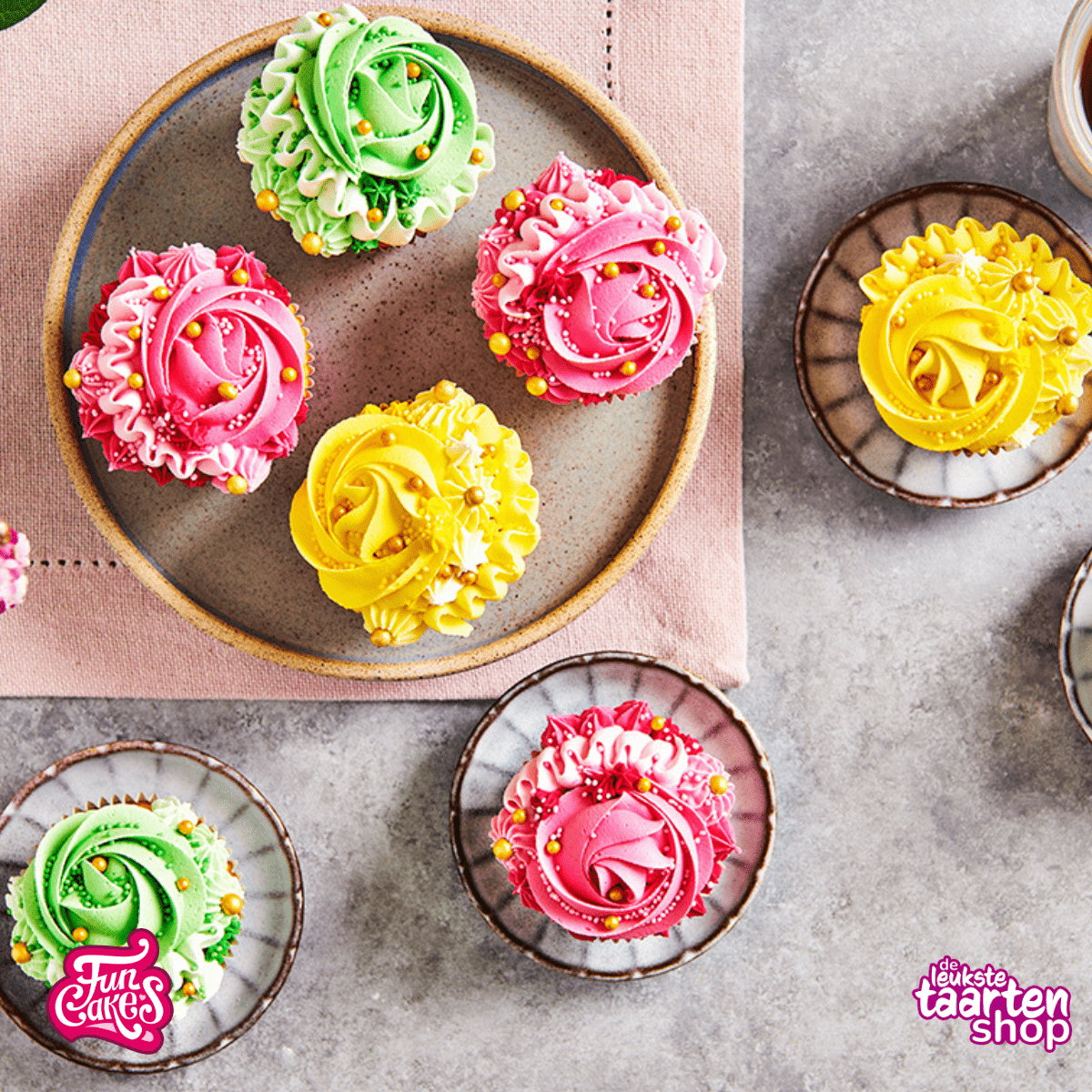 Lente Pastel Cupcakes