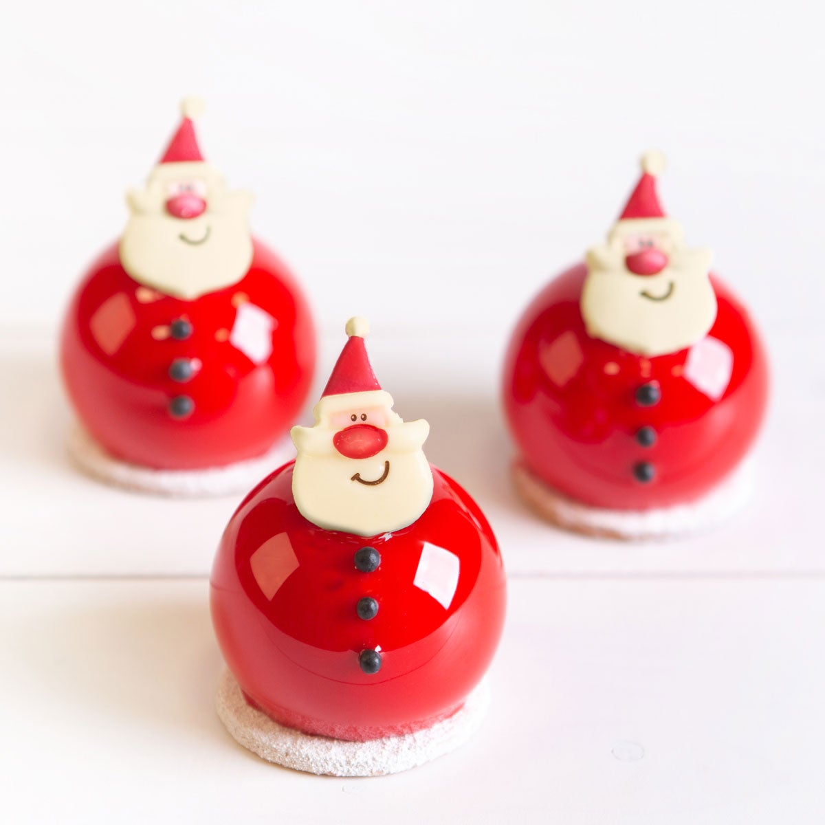 FunCakes Chocolade Decoratie Kerstman set/12