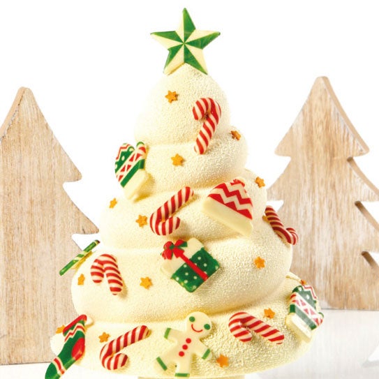 FunCakes Chocolade Decoratie Kerstfiguren set/12