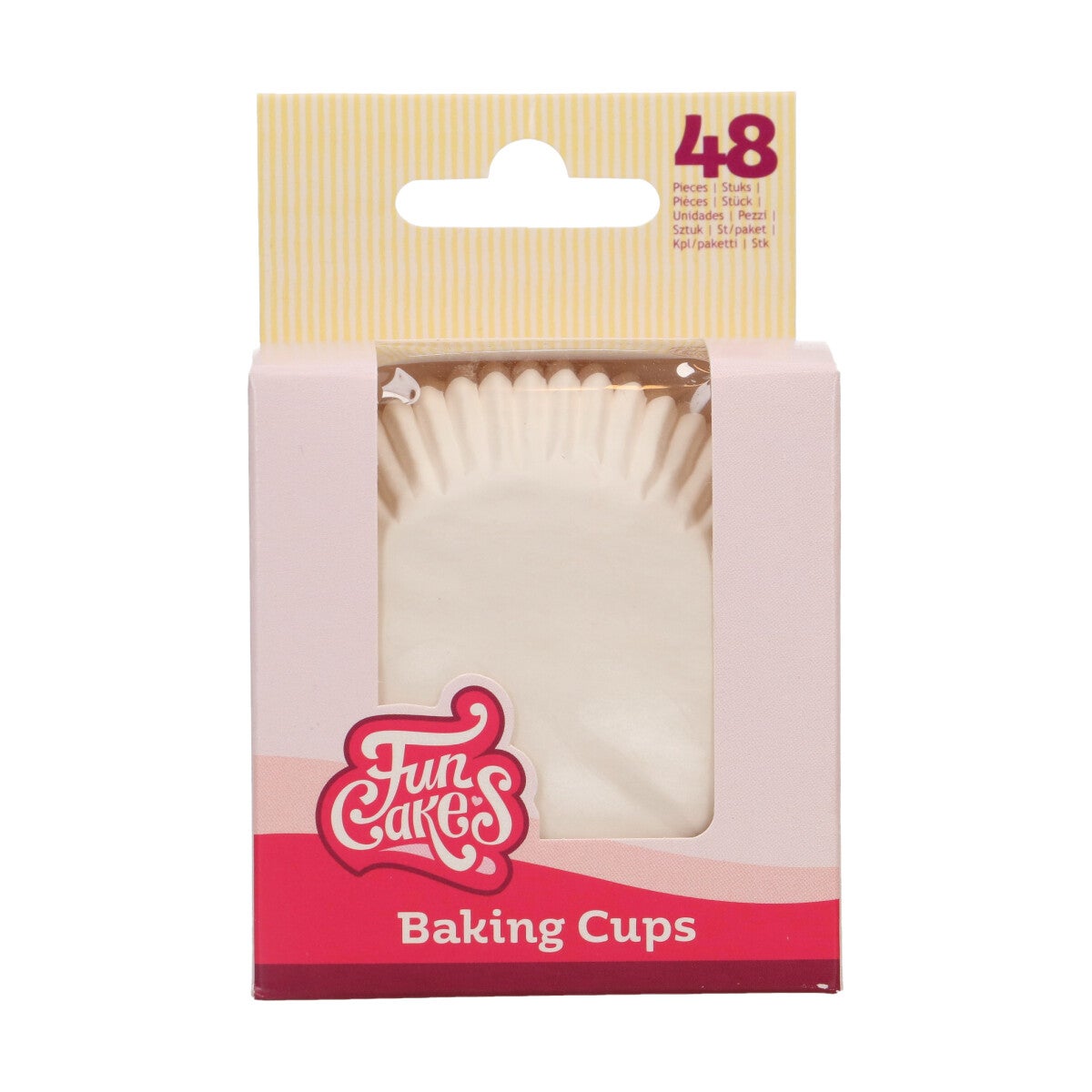 FunCakes Baking Cups White pk/48