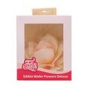 FunCakes Eetbare Papieren Bloemen Deluxe Roos Pastella Geel/Oranje Ombre Large pk/1