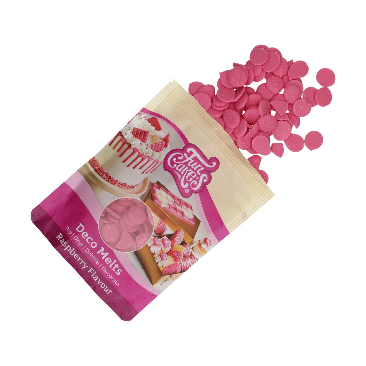 FunCakes Deco Melts -Frambozensmaak- 250g
