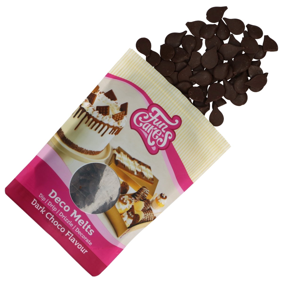 FunCakes Deco Melts - Donkere Chocosmaak - 250g