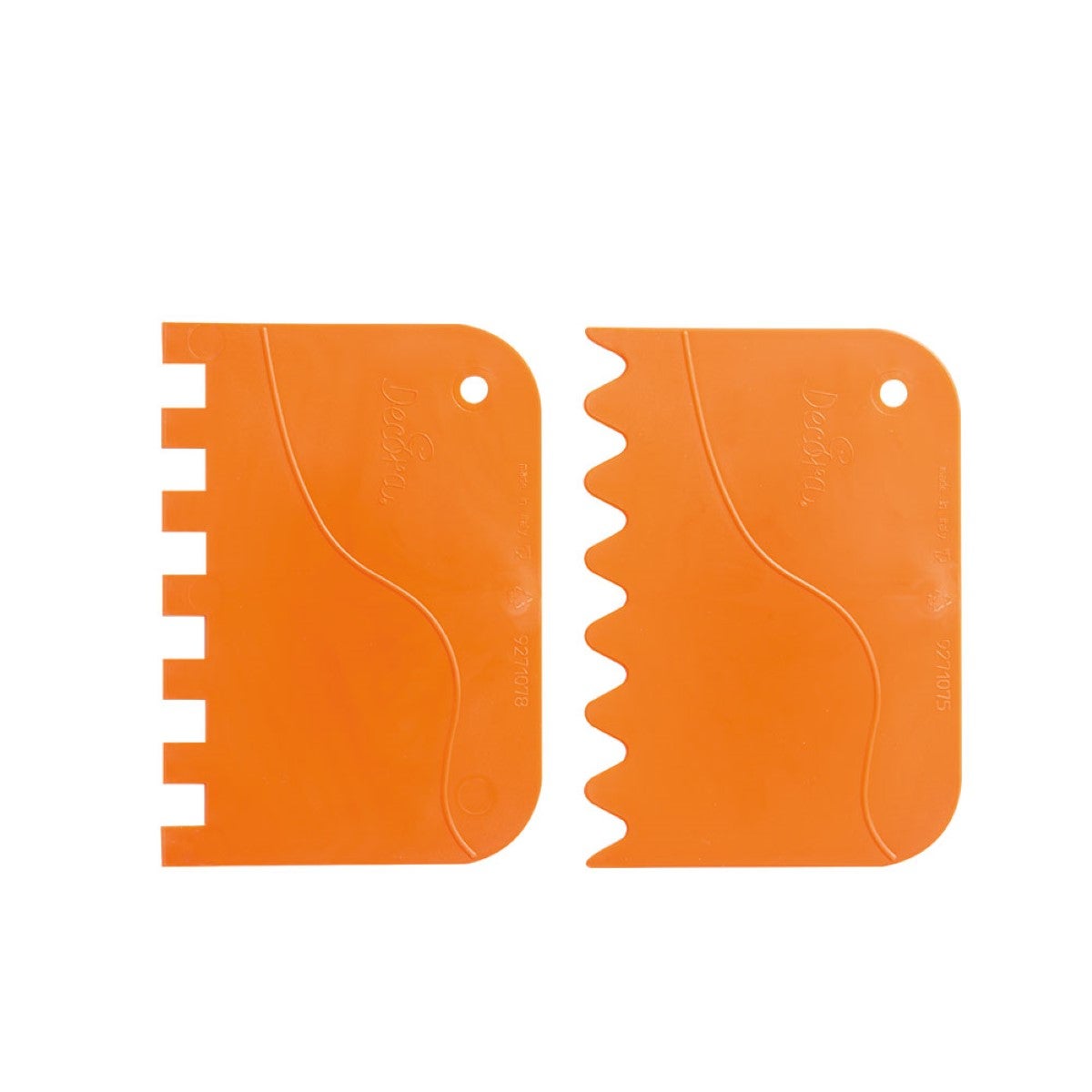Decora Plastic Schraper geschulpt en gegolfd pk/2 (12x8cm)
