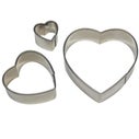 PME Hart Koekjesuitsteker Set/3