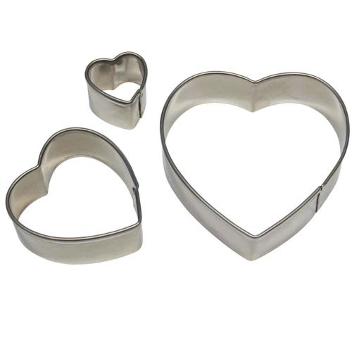 PME Hart Koekjesuitsteker Set/3