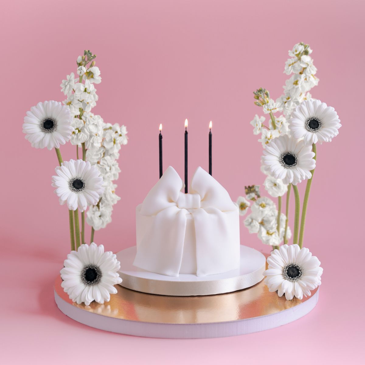 PartyDeco Kaarsen Zwart/Goud 12/pcs