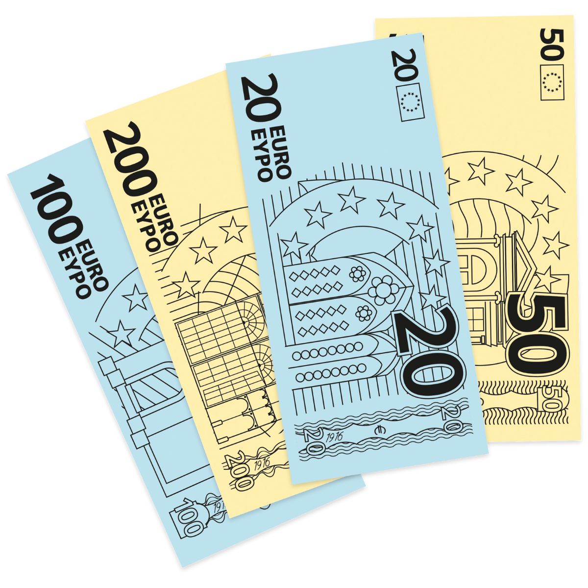Eetbaar Papier- Yummy Money pk/10 
