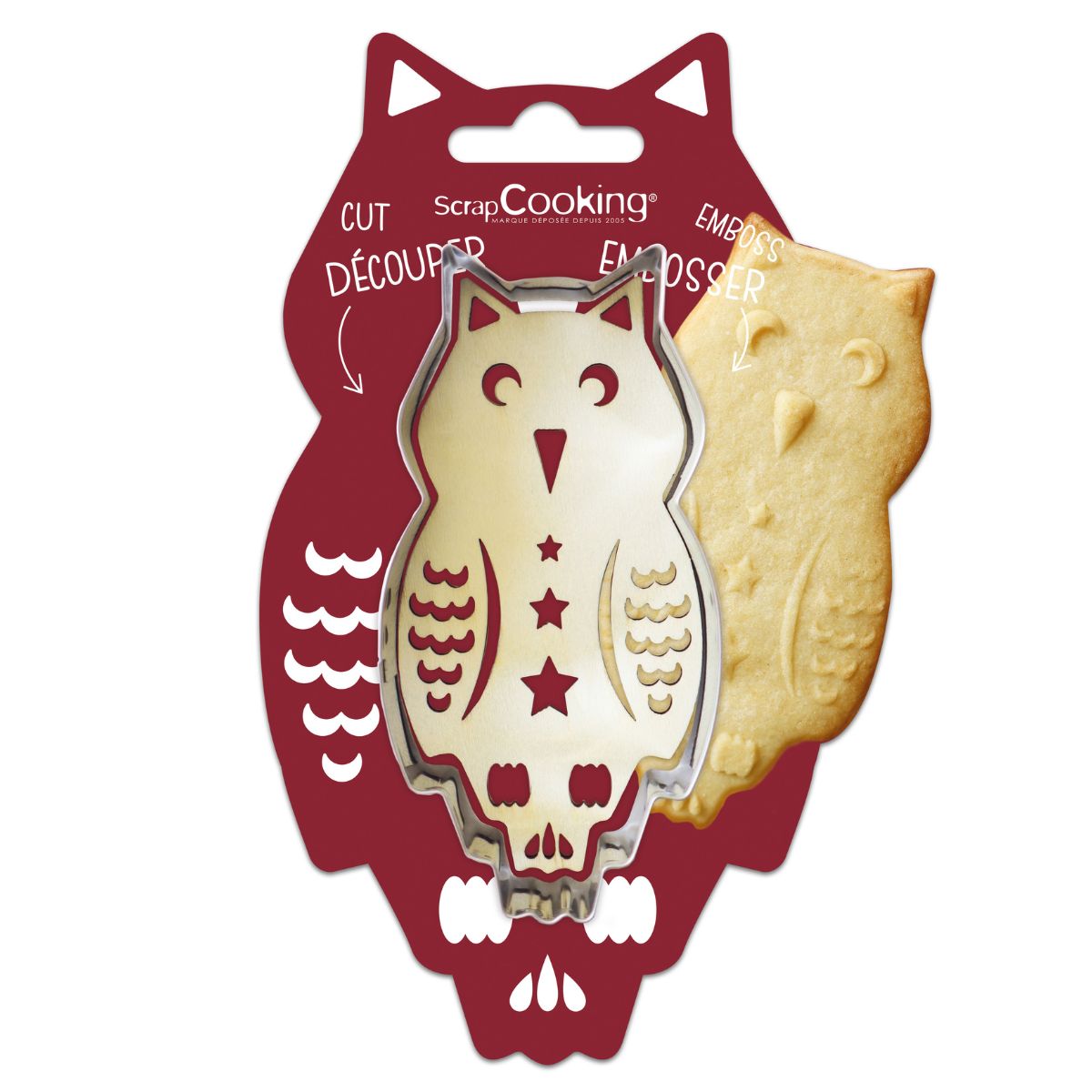 Scrapcooking Cookie Cutter & Embosser - Uil