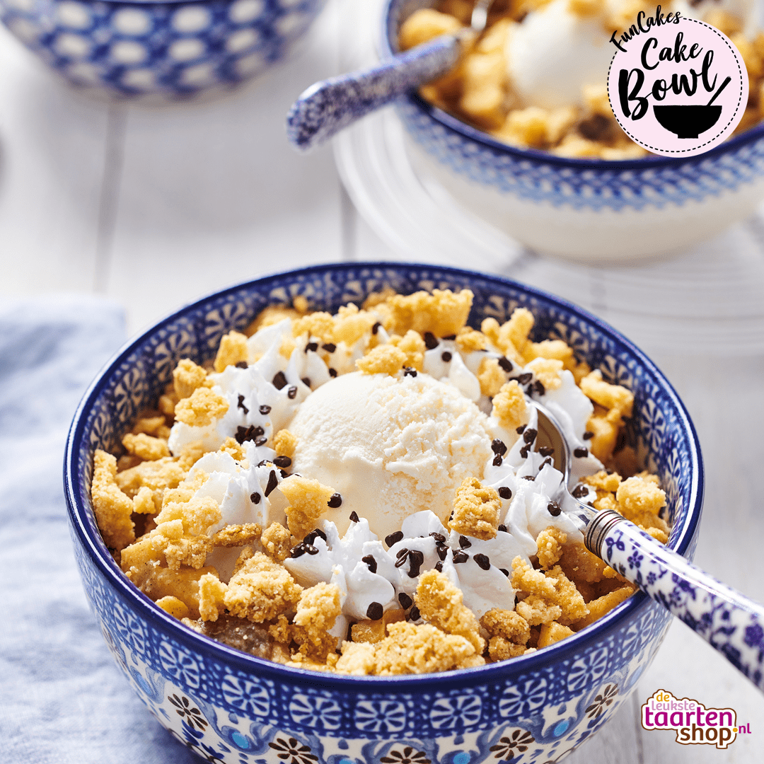 Appel Kruimel Cake Bowl