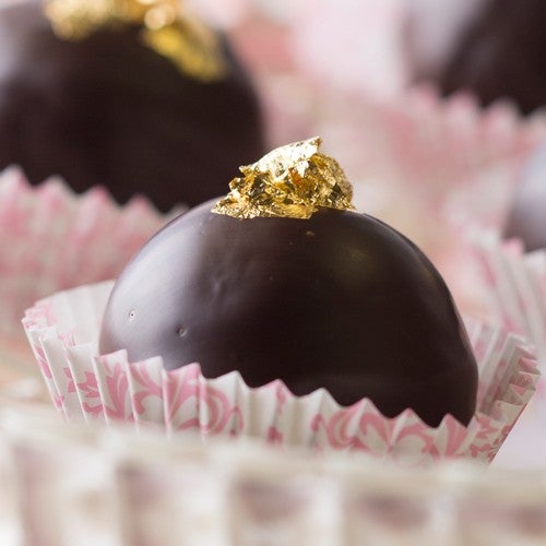 Chocolade pops goud
