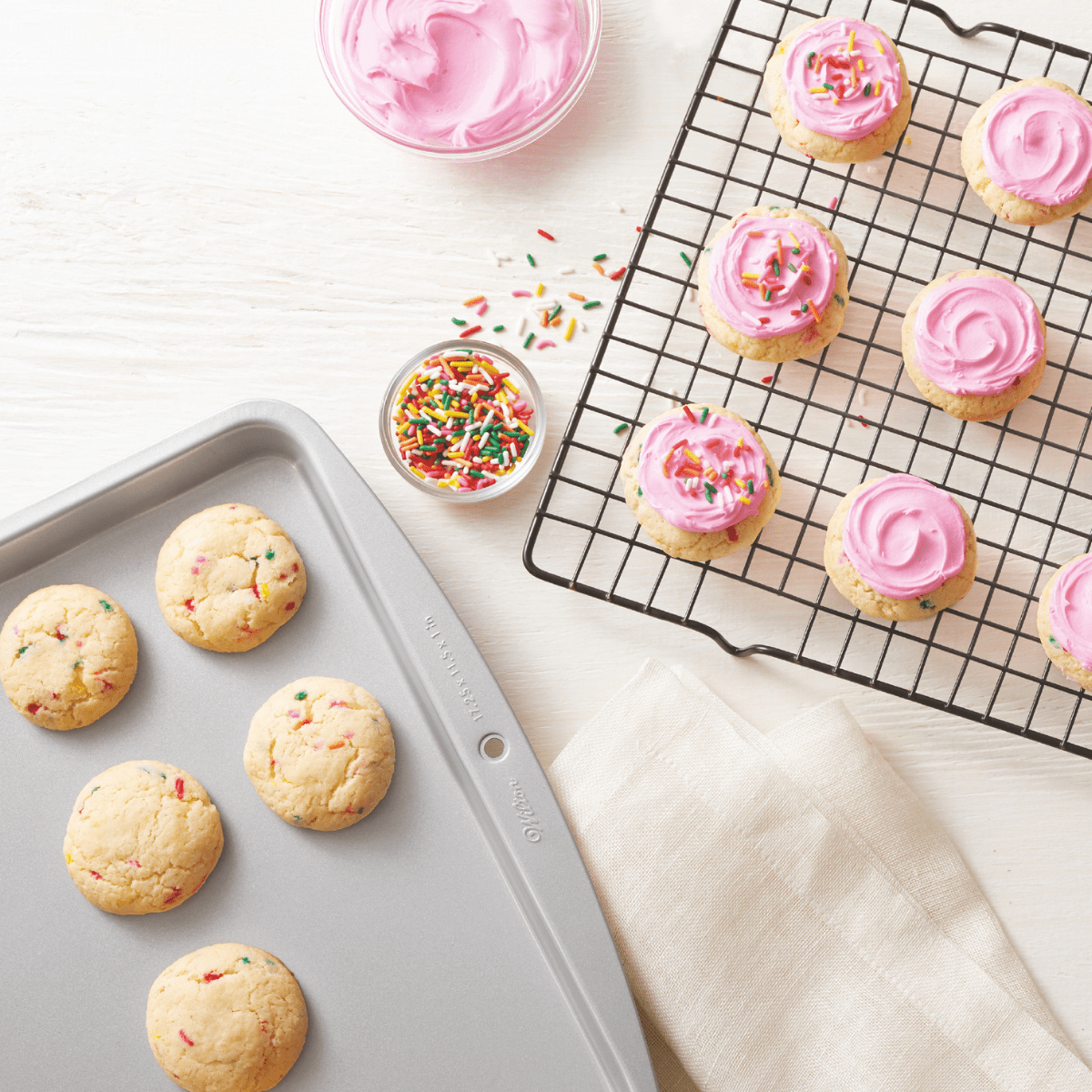 Confetti Cake Batter Cookies