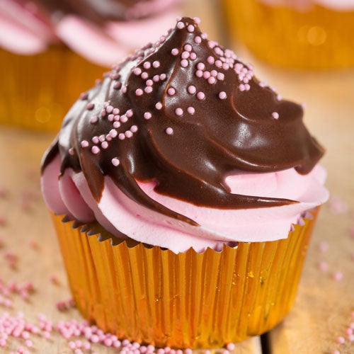Chocolade dip cupcakes
