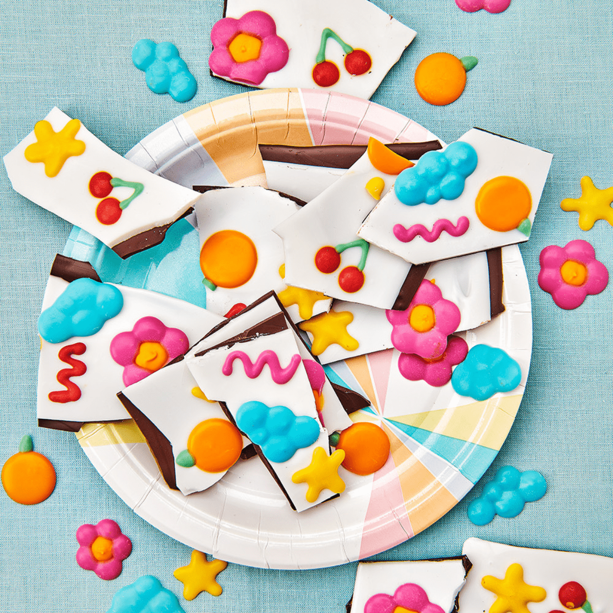 Doodle candy bark