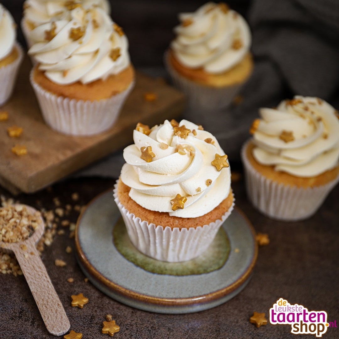 Recept: hazelnoot-karamel cupcakes