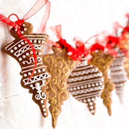 Gingerbread kerstbal koekjes