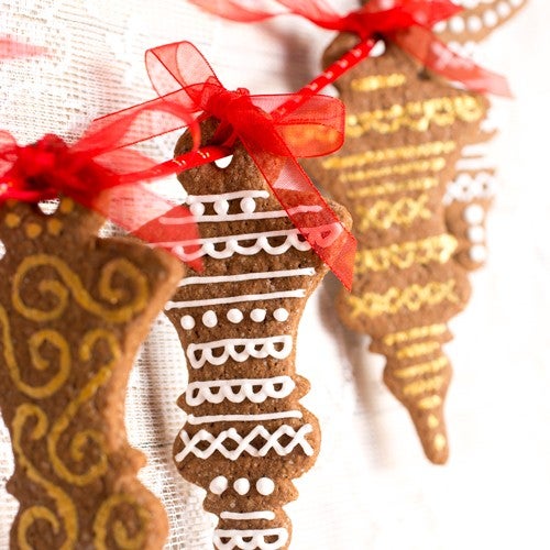 Gingerbread kerstbal koekjes