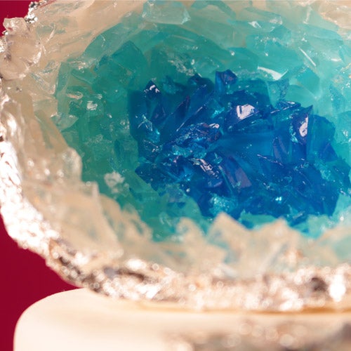 Silver Sparkling Geode