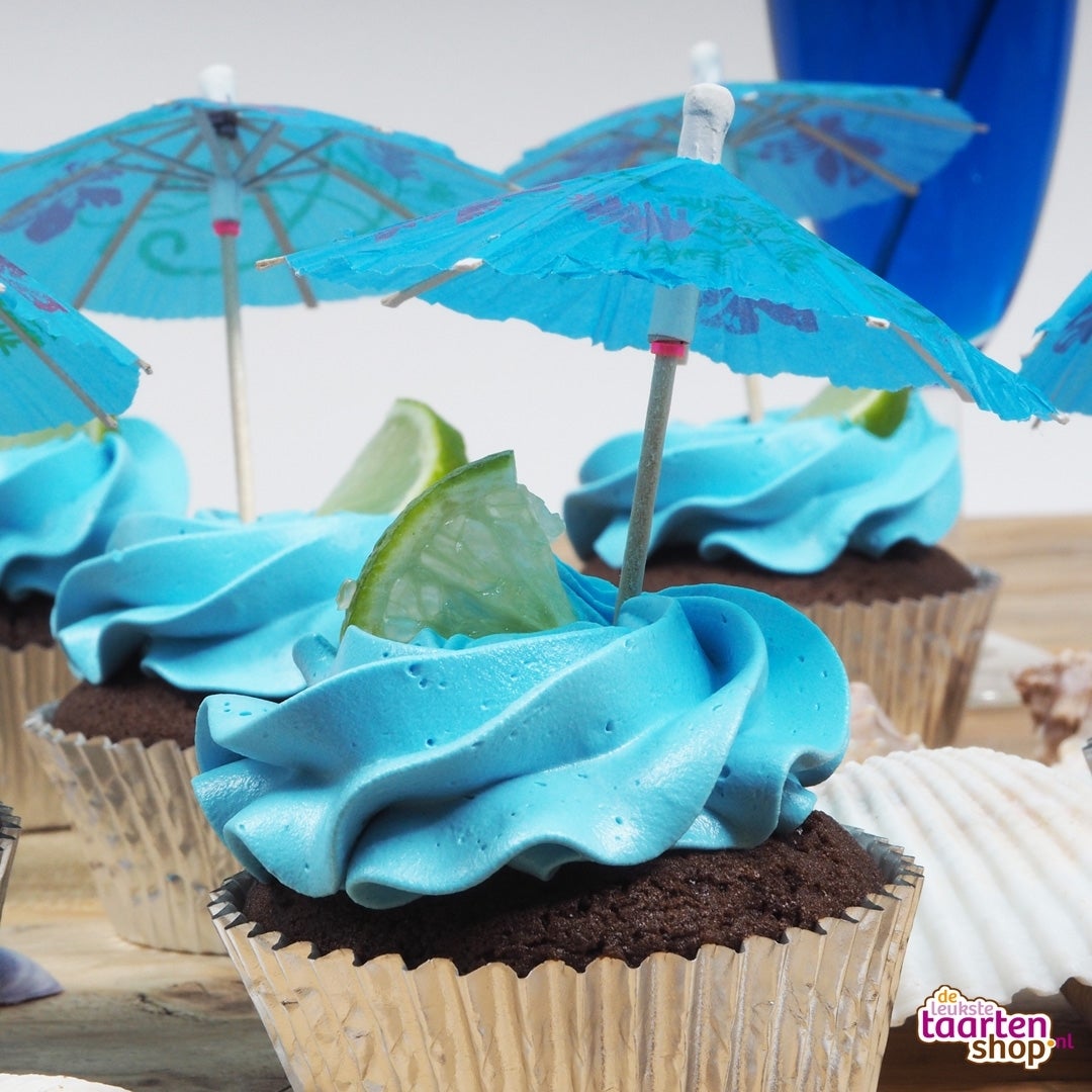 Recept: Blue Curacao Cupcakes 18+ (14-16 cupcakes)