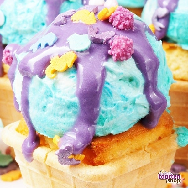 Mermaid ijscakejes traktatie - Bakken met kinderen