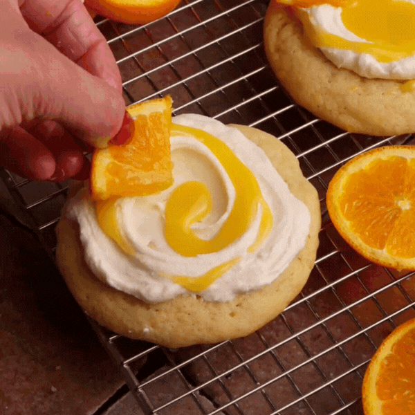 Witte chocolade koekjes met sinaasappelcurd