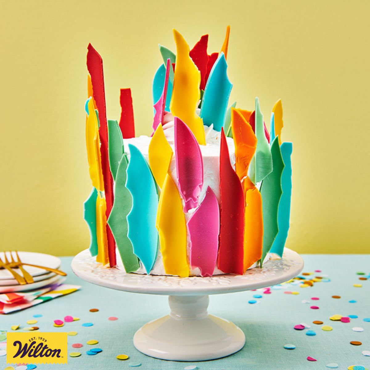 Kleurrijke taart met Candy Melts®