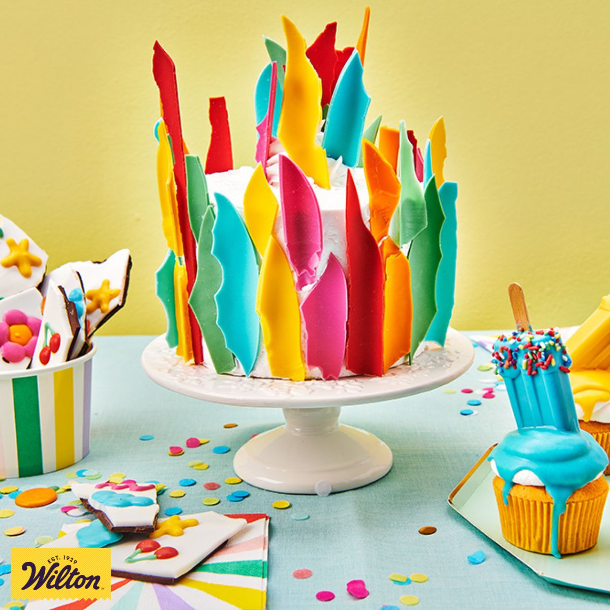 Kleurrijke taart met Candy Melts®