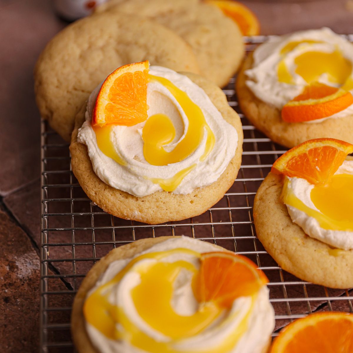 Witte chocolade koekjes met sinaasappelcurd
