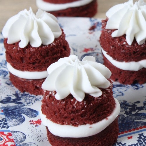 Red velvet mini torentjes
