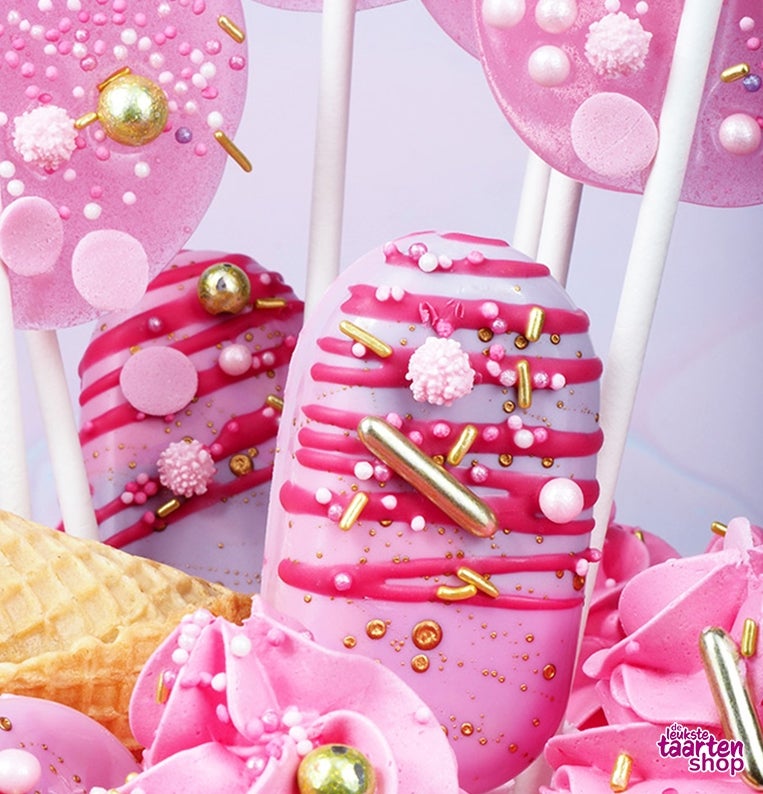 Roze Verjaardagstaart
