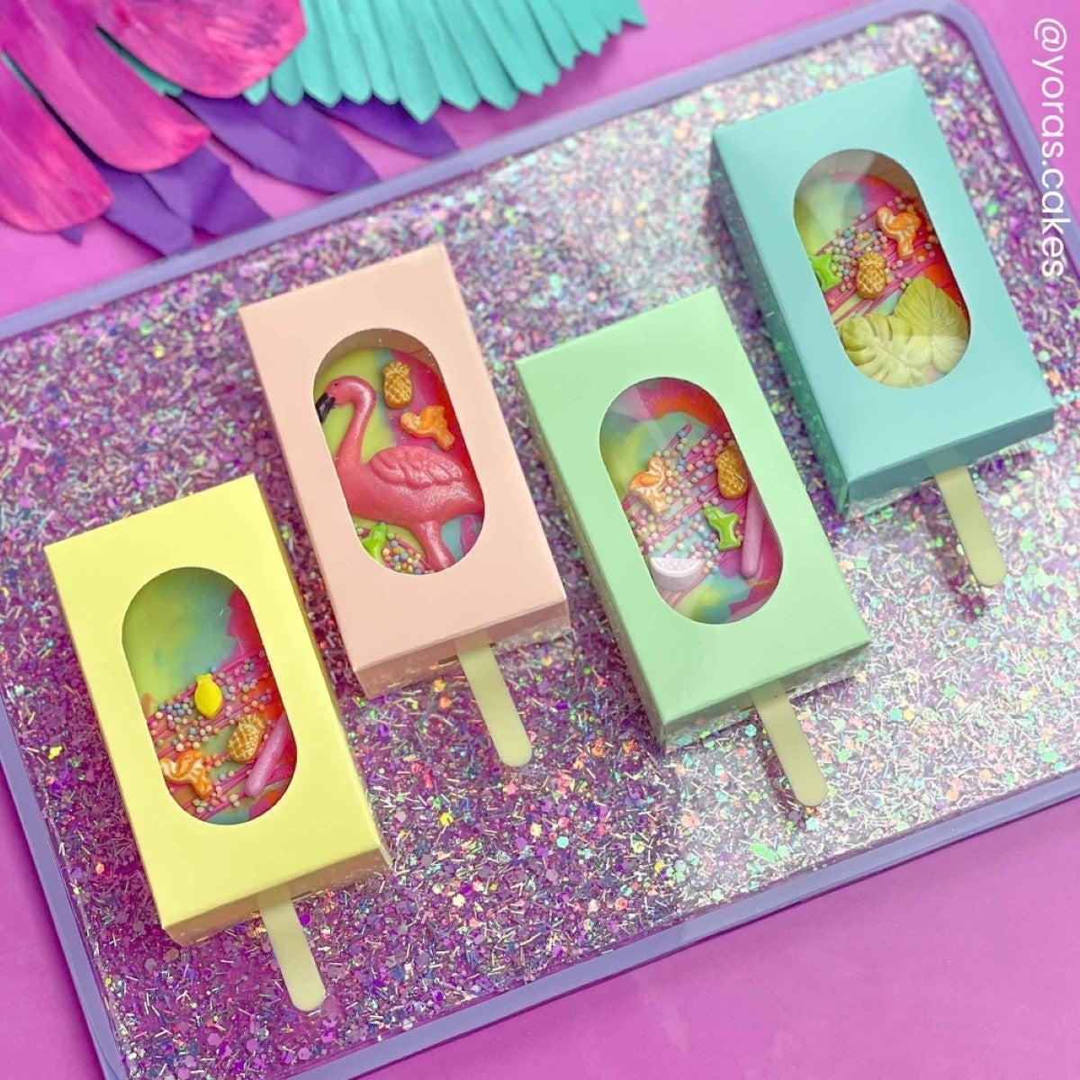 Simply Making Cakesicle Box pk/10 - Pastelgroen