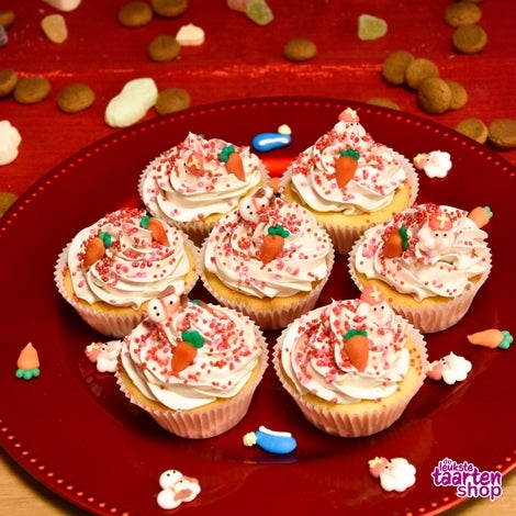 Sinterklaas Cupcakes met Speculaas Enchanted Cream