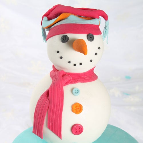 Stoere sneeuwpop