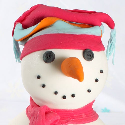 Stoere sneeuwpop
