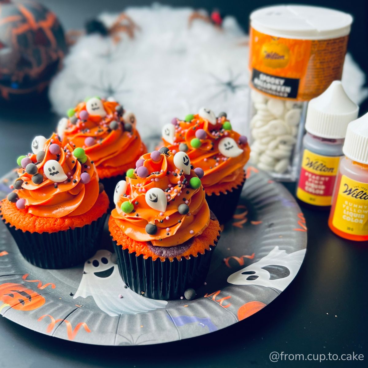 Spookachtige Halloween cupcakes