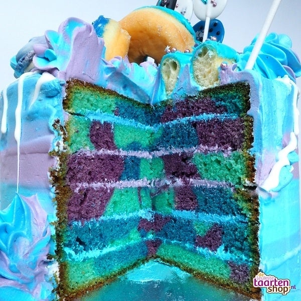Freakfetti Drip Taart - Bakken met kinderen