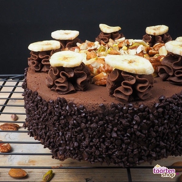 Bananen chocolade cake