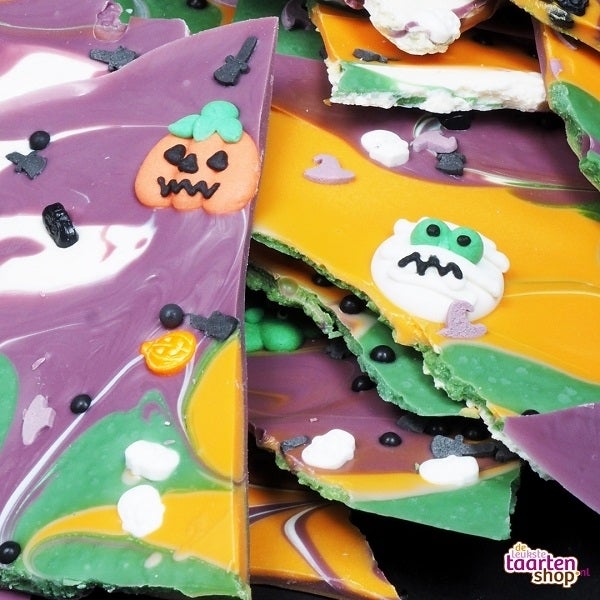 Halloween candy bark| Deleukstetaartenshop