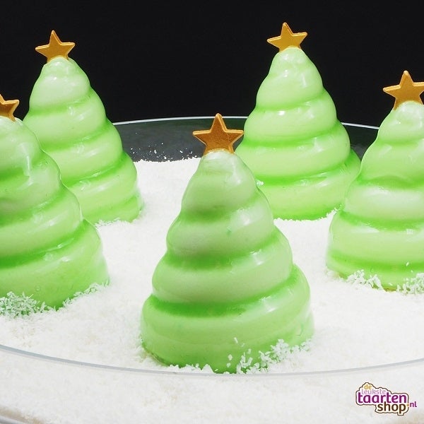 Kerstboom bavarois dessert