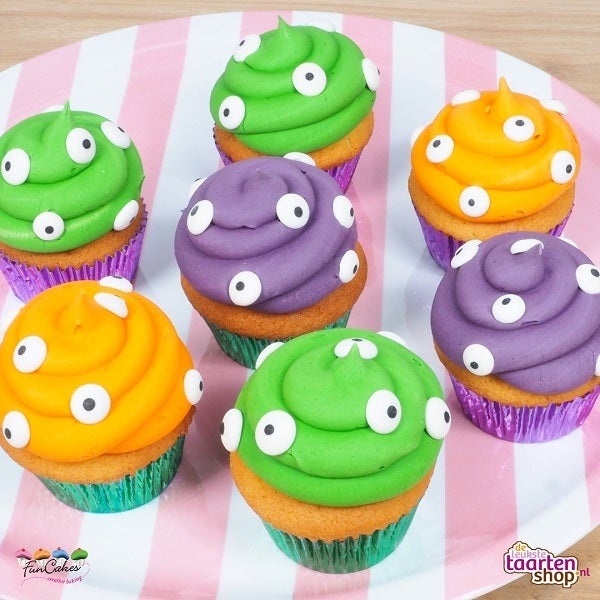 Spooky eyes cupcakes - Bakken met kinderen
