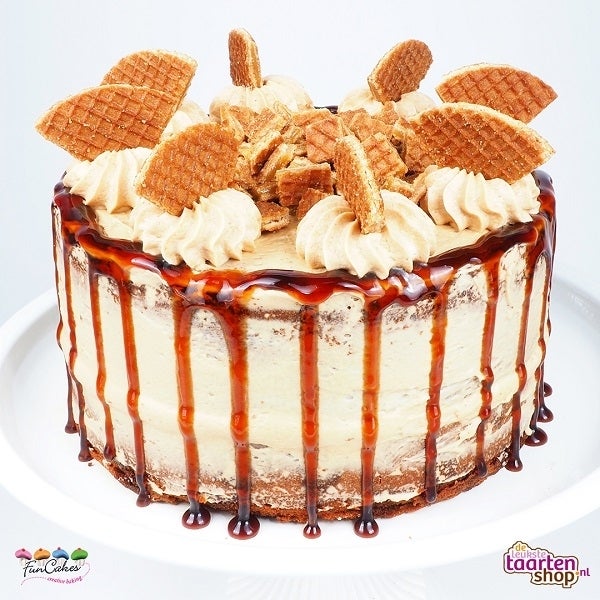 Stroopwafeltaart XL