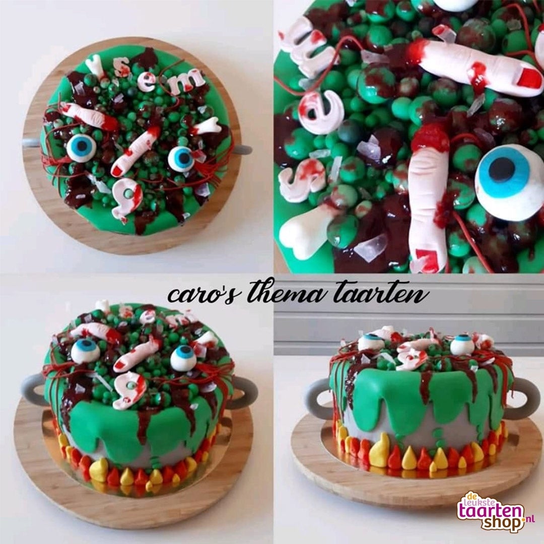 Halloween Heksenketel Taart